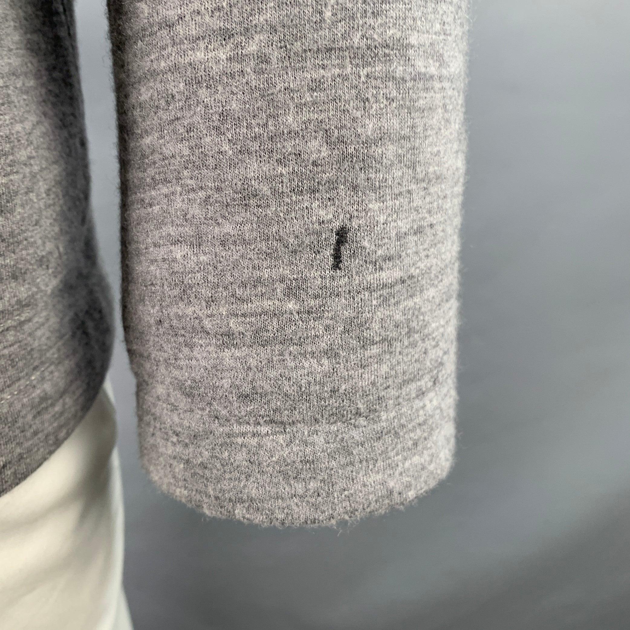 PAUL SMITH - Veste boutonnée croisée en laine mélangée grise avec revers en forme de cloche, taille L Pour hommes en vente