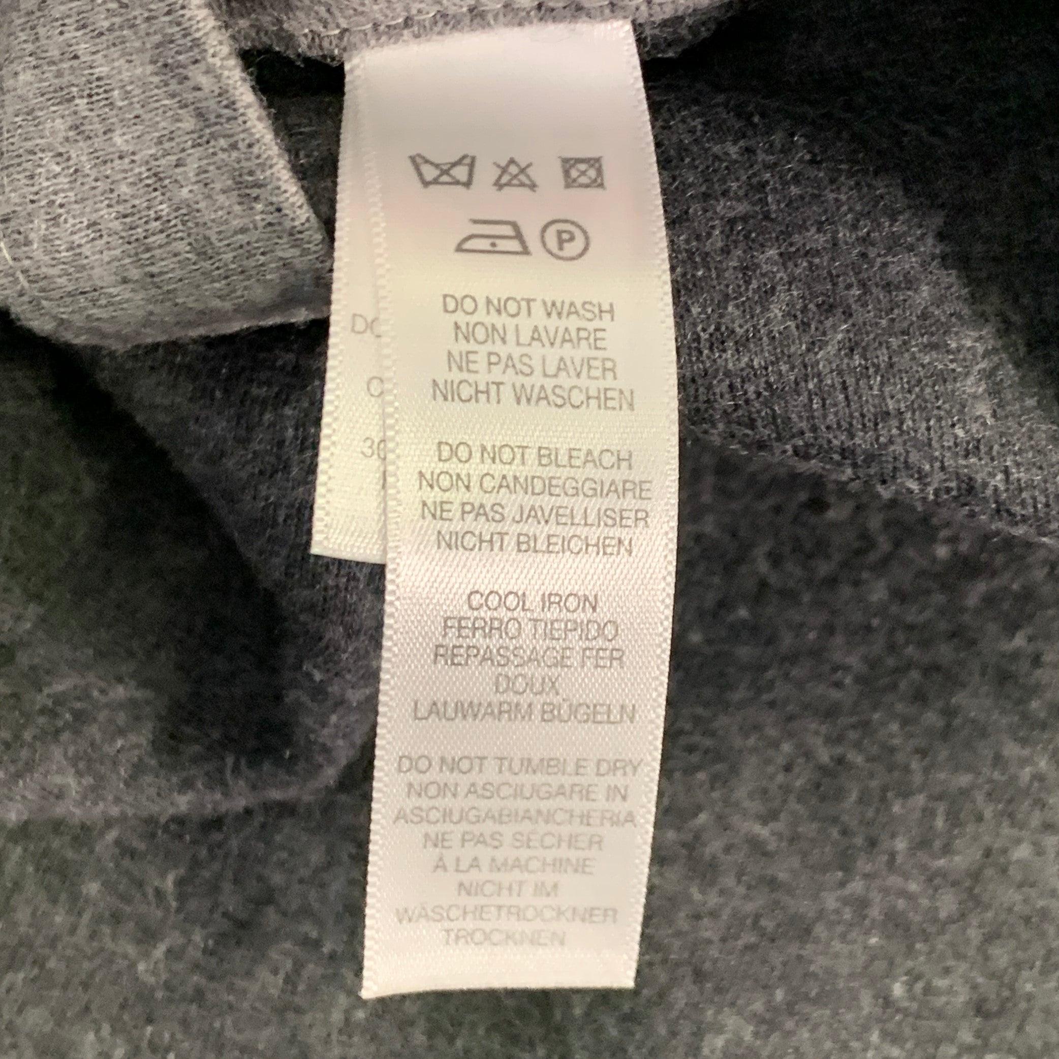 PAUL SMITH - Veste boutonnée croisée en laine mélangée grise avec revers en forme de cloche, taille L en vente 3