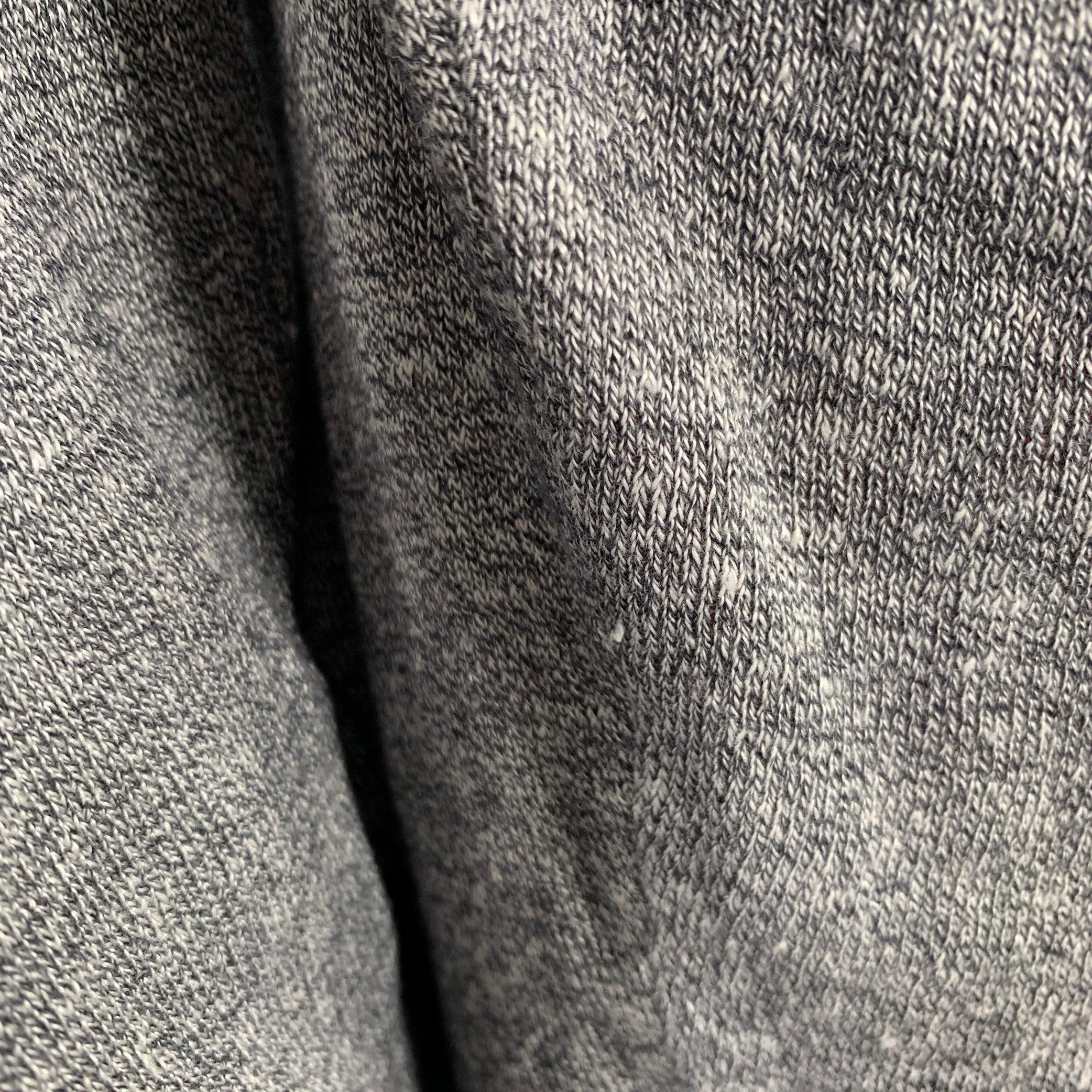 PAUL SMITH Pull à col ras du cou en coton et laine gris chiné multicolore Pour hommes en vente