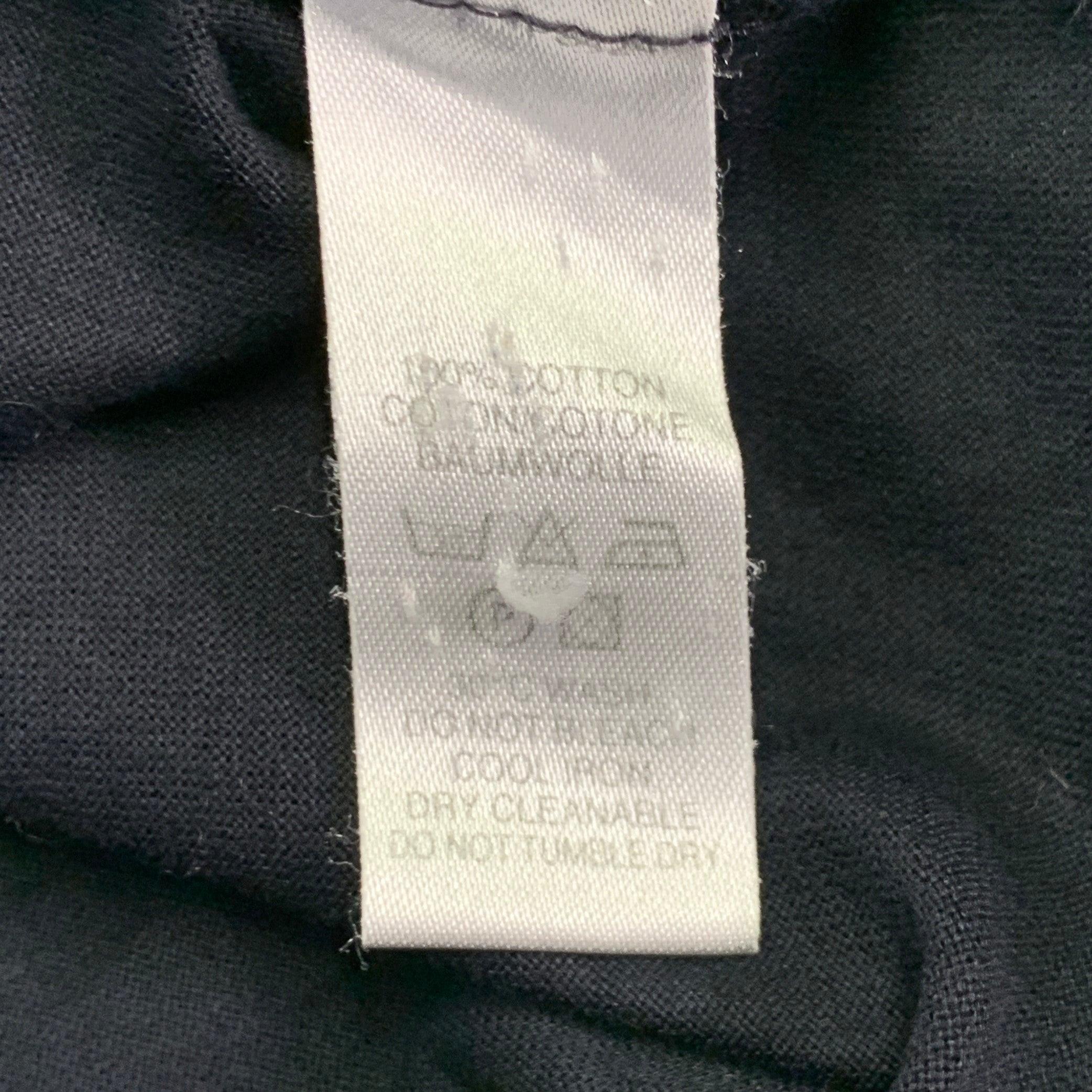 Men's PAUL SMITH Size L Navy Grey Cotton Contrast Stripe Trim Polo For Sale