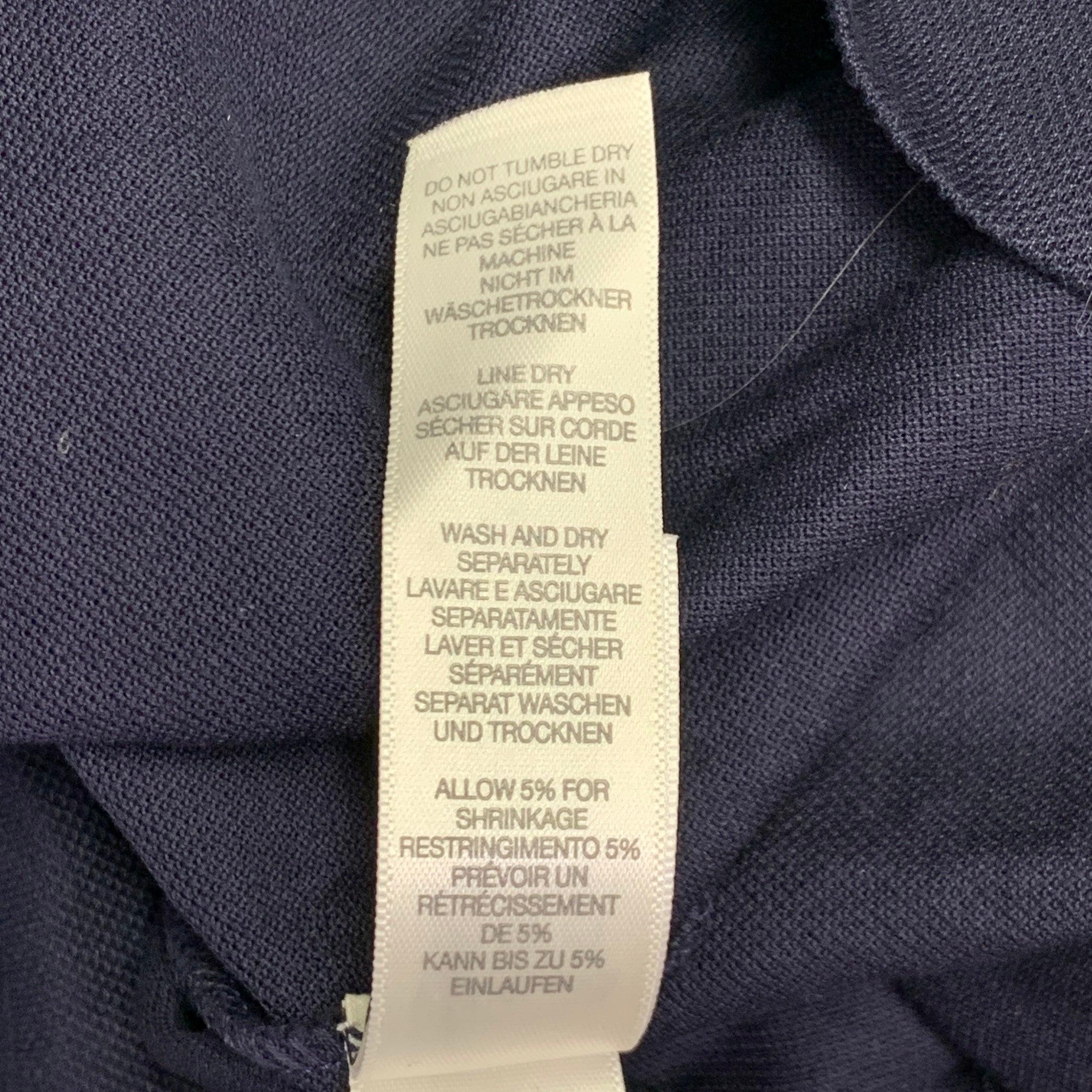 PAUL SMITH Größe L Marineblaues Kurzarm-Polo aus Baumwolle mit Kontrastbesatz und mehrfarbigem Kontrastbesatz im Angebot 4