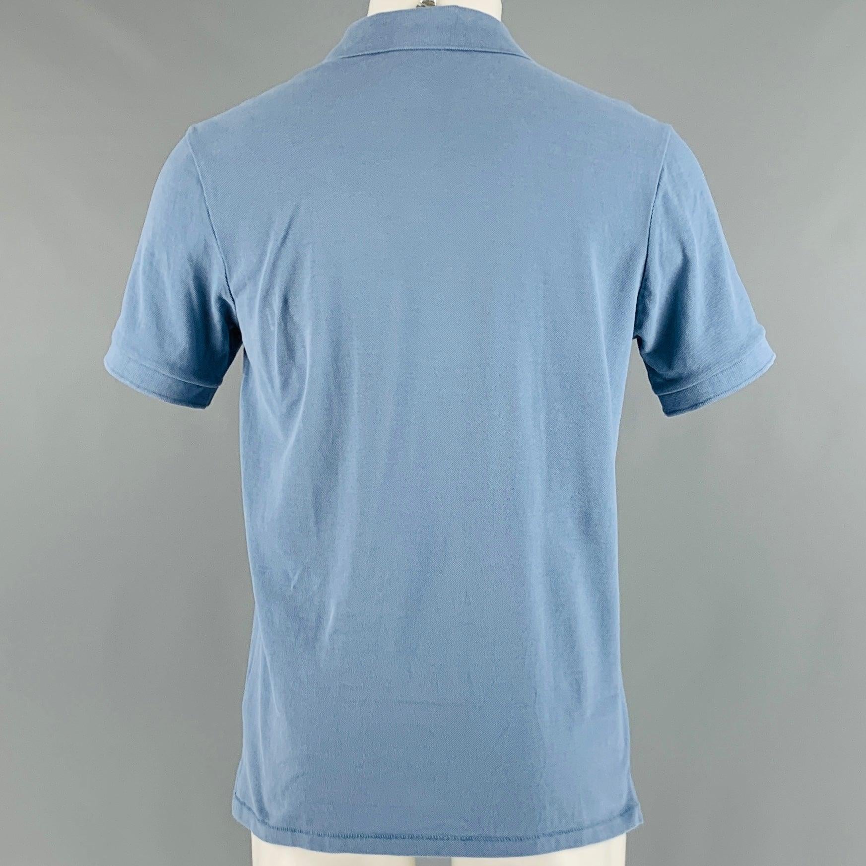 Men's PAUL SMITH Size M Blue Cotton Short Sleeve Polo