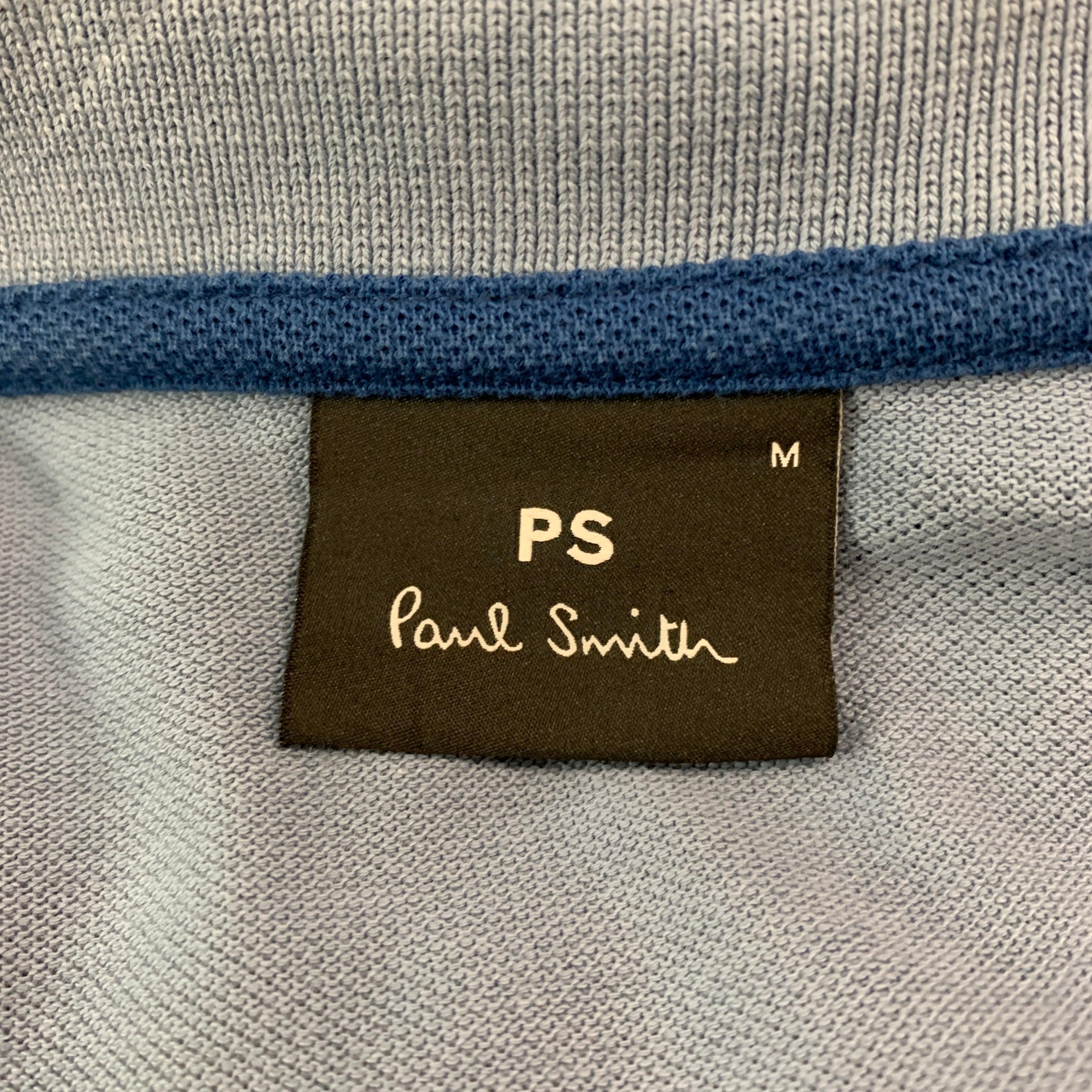 PAUL SMITH Size M Blue Cotton Short Sleeve Polo 3