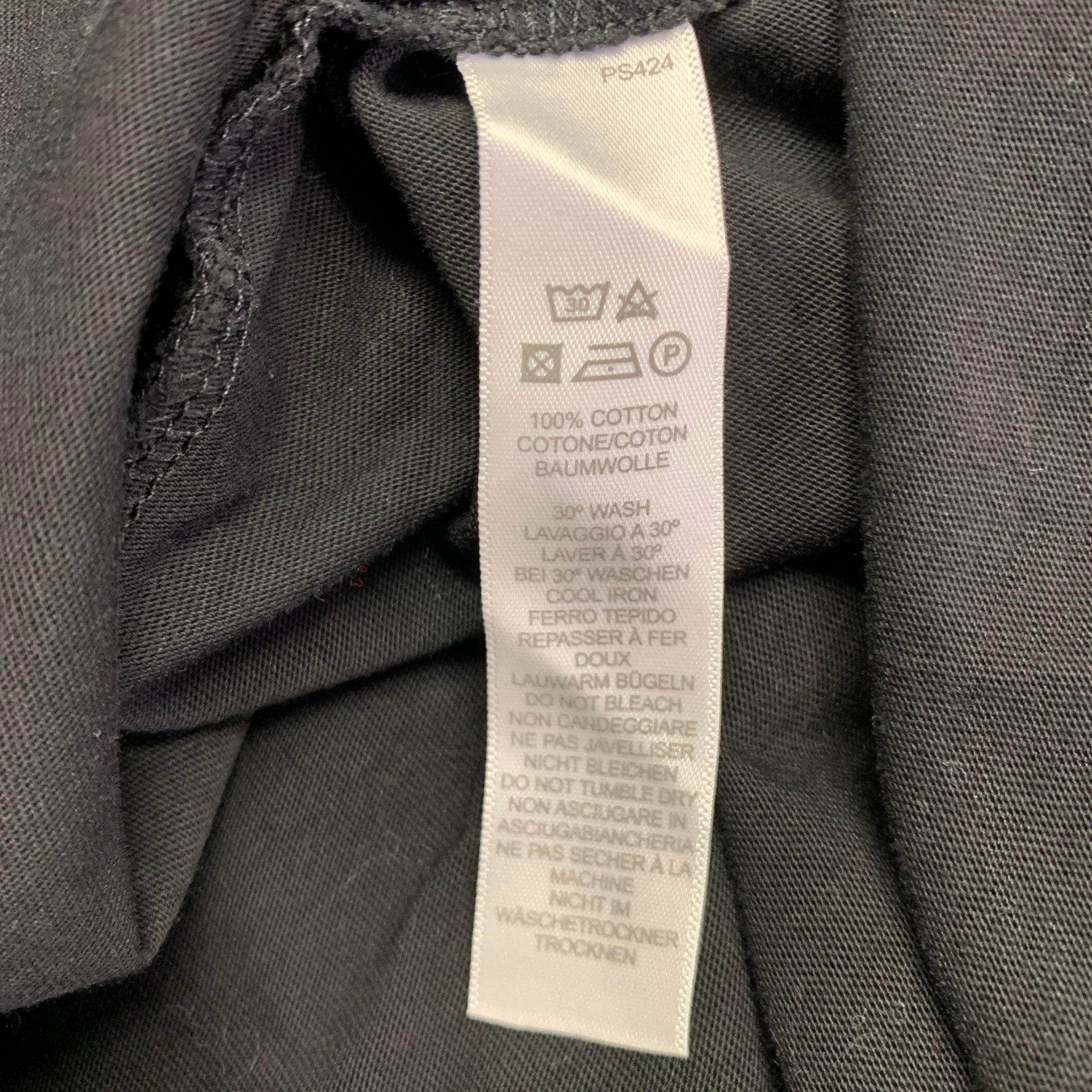 PAUL SMITH Camiseta de manga corta de algodón con estampado morado negro talla S en venta 2