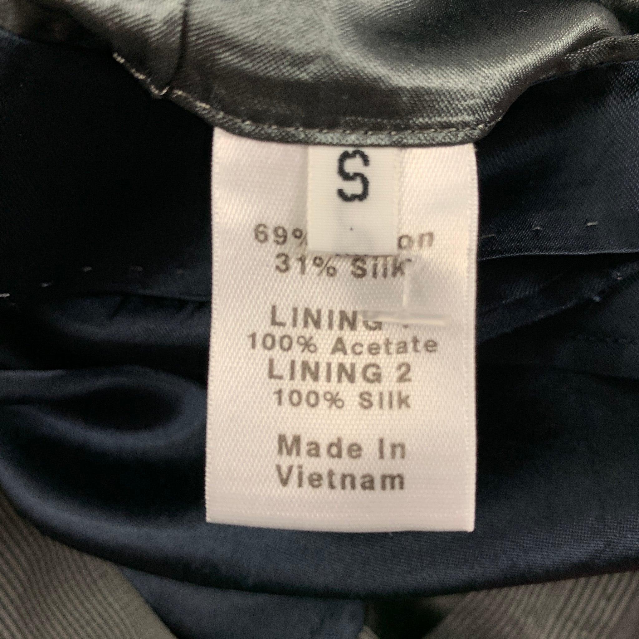 PAUL SMITH Size S Gray Glenplaid Cotton Silk Notch Lapel Suit For Sale 3