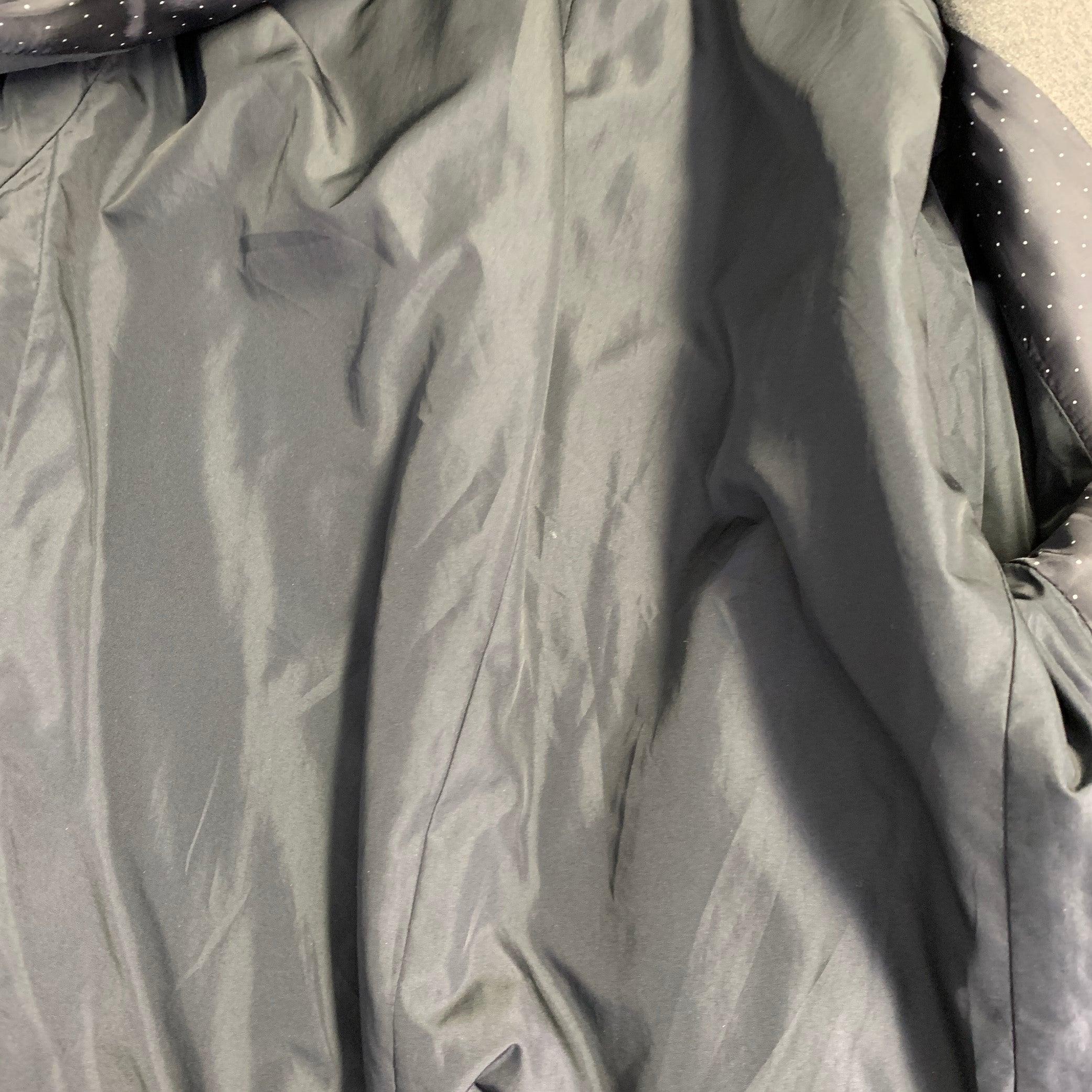 PAUL SMITH Größe S Heather Grey Gesteppter Wollmantel mit Kerbrevers im Angebot 1