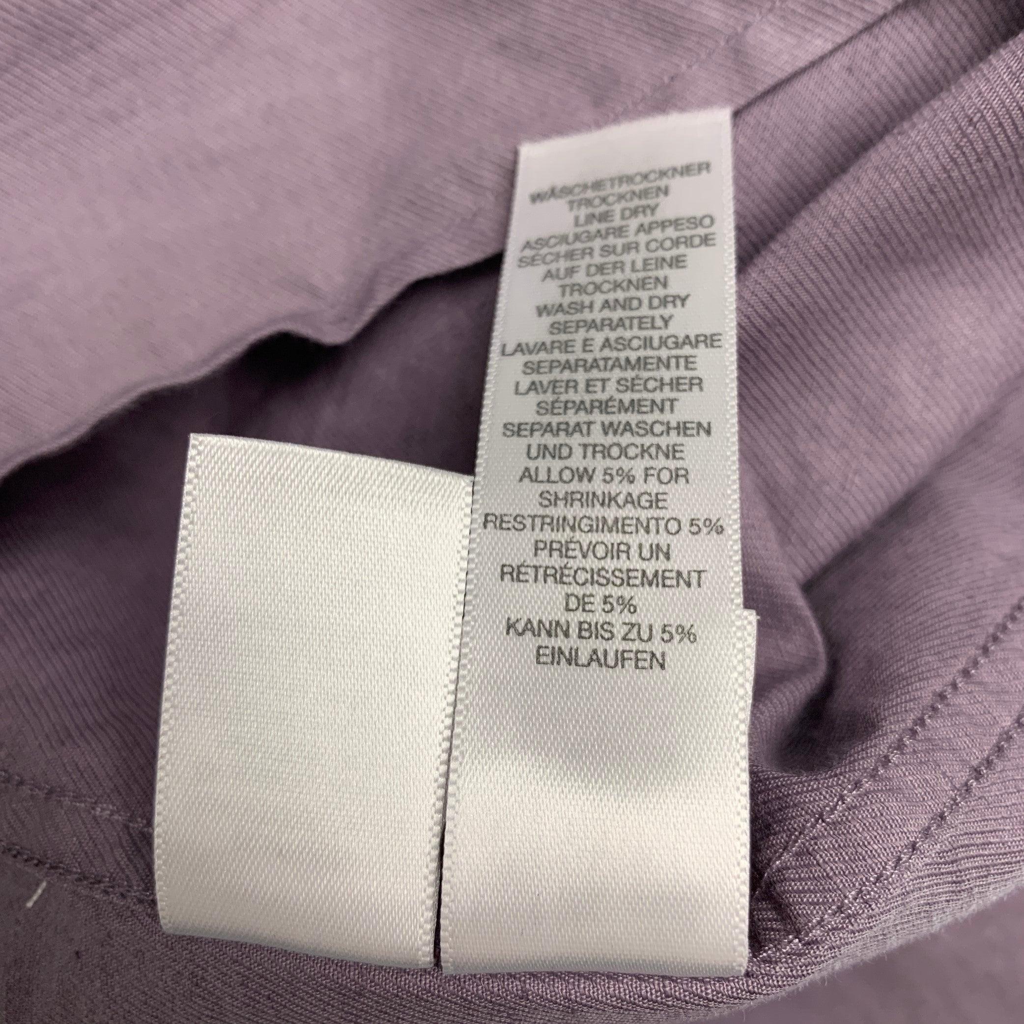 PAUL SMITH Size S Purple Linen Cotton Camp Short Sleeve Shirt For Sale 3