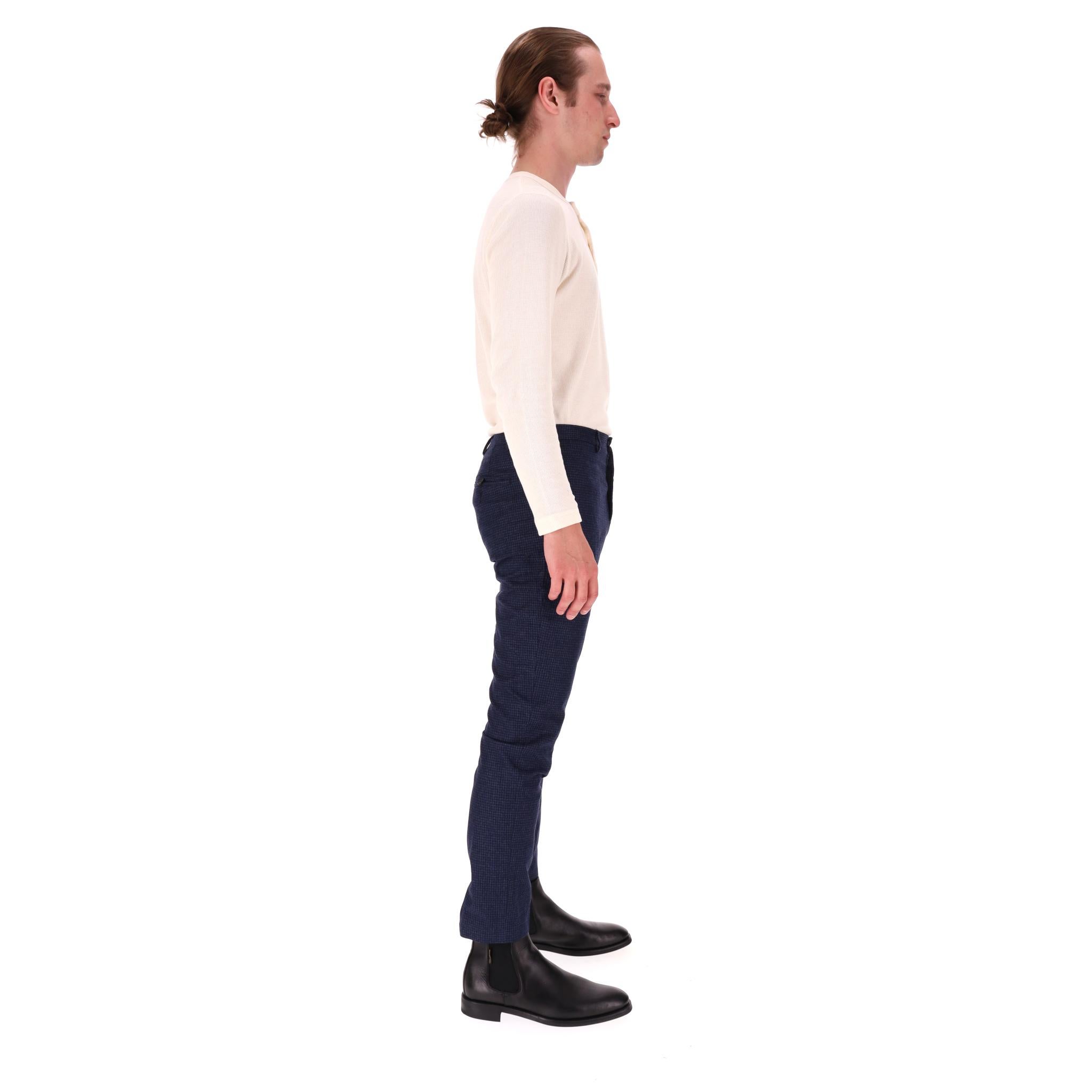 Paul Smith Pantalones de lana a cuadros de corte estrecho Negro en venta