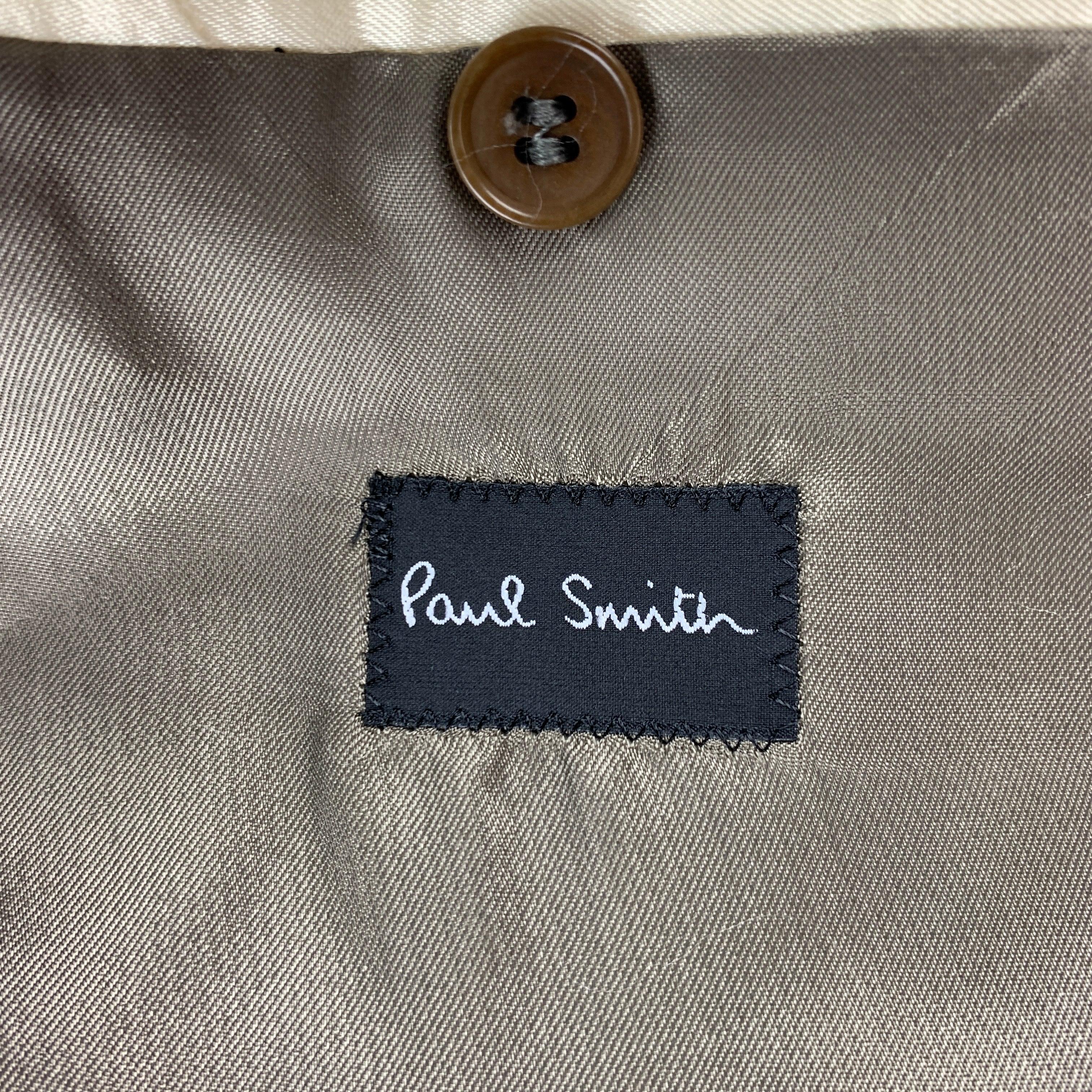 PAUL SMITH The Byard Taille 44 Regular Grey Wool Notch Lapel Suit en vente 5