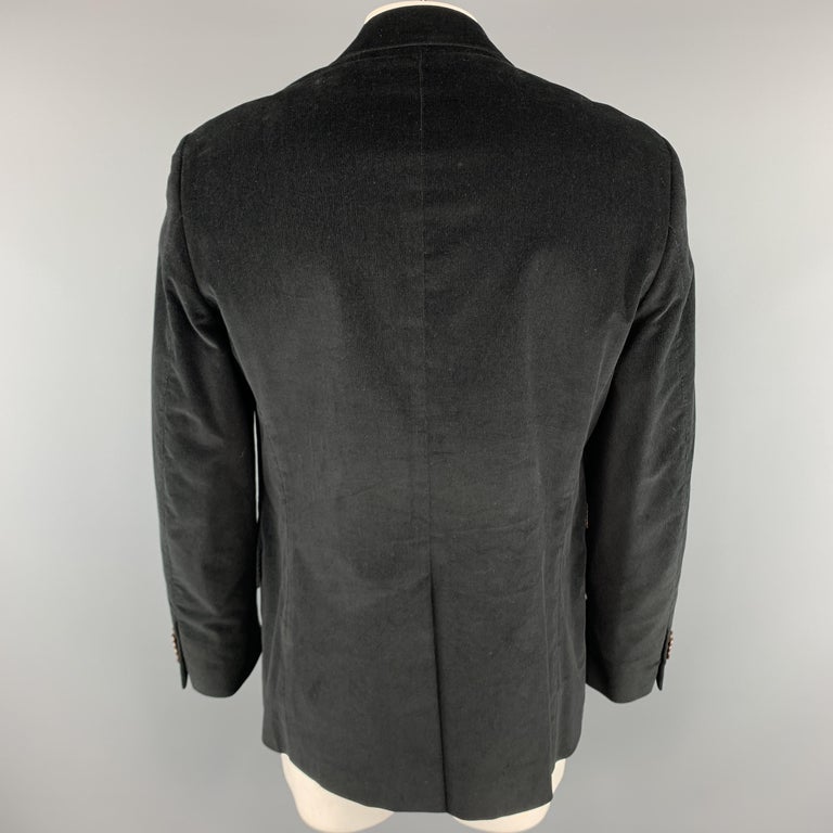 PAUL SMITH The Byard Size 44 Short Blue Woven Wool / Silk Notch Lapel Sport Coat main image 0