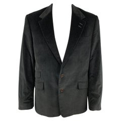 PAUL SMITH The Westbourne Size 44 Black Corduroy Notch Lapel Sport Coat