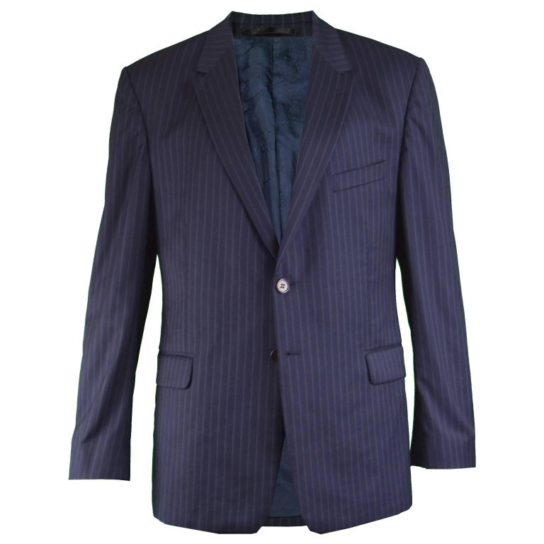 Paul Smith The Willoughby Men's Navy Blue Pinstripe Blazer Jacket For