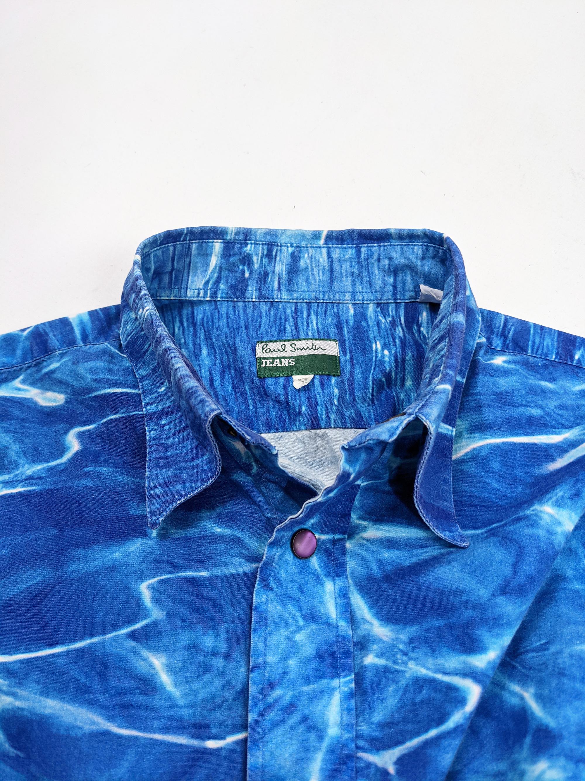 Men's Paul Smith Vintage Mens Ocean Print Shirt, 1990s