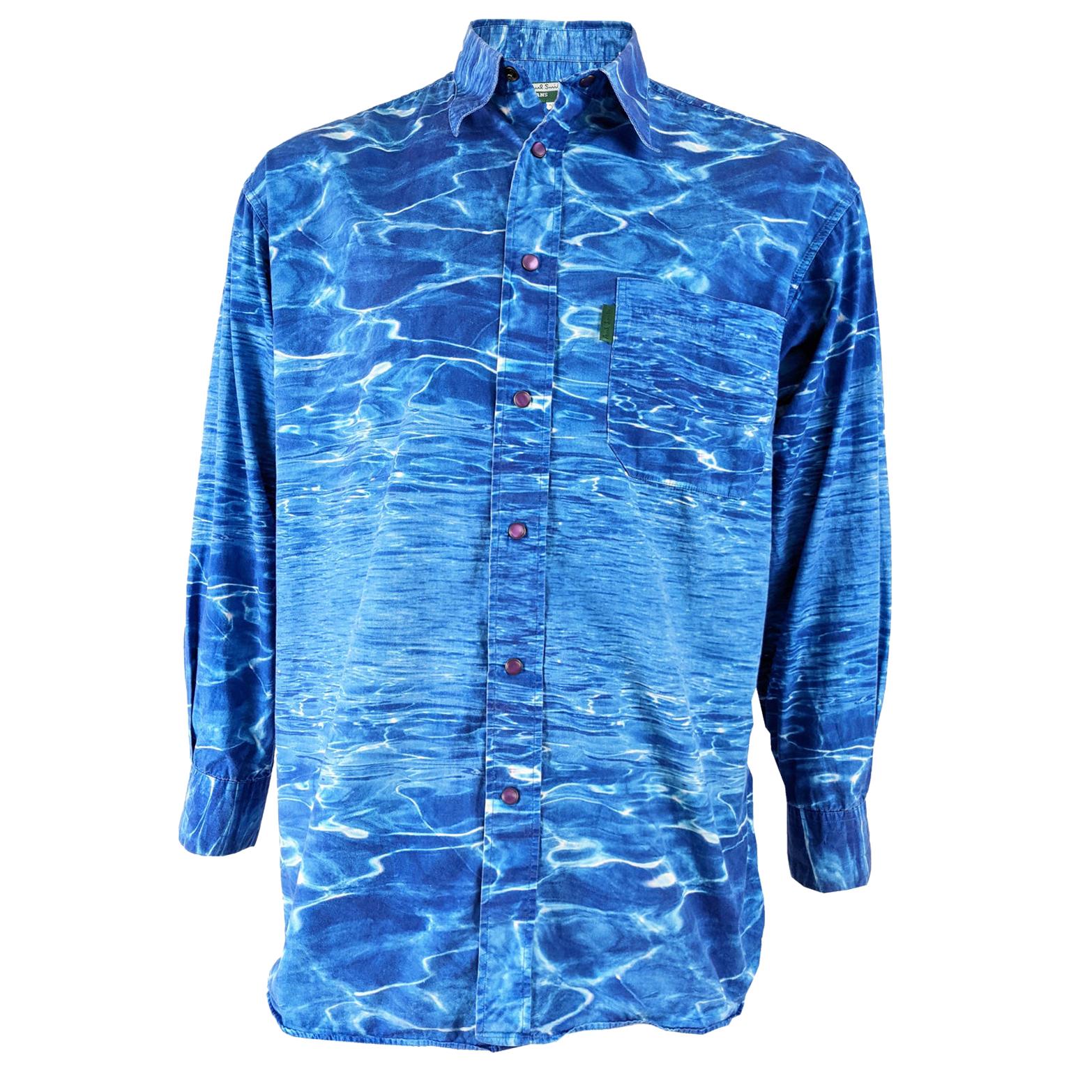 Paul Smith Vintage Mens Ocean Print Shirt, 1990s at 1stDibs | paul
