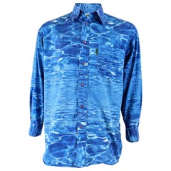 Paul Smith Vintage Mens Ocean Print Shirt, 1990s