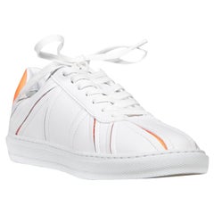 Paul Smith White Leather Levon Trainers Size IT 37