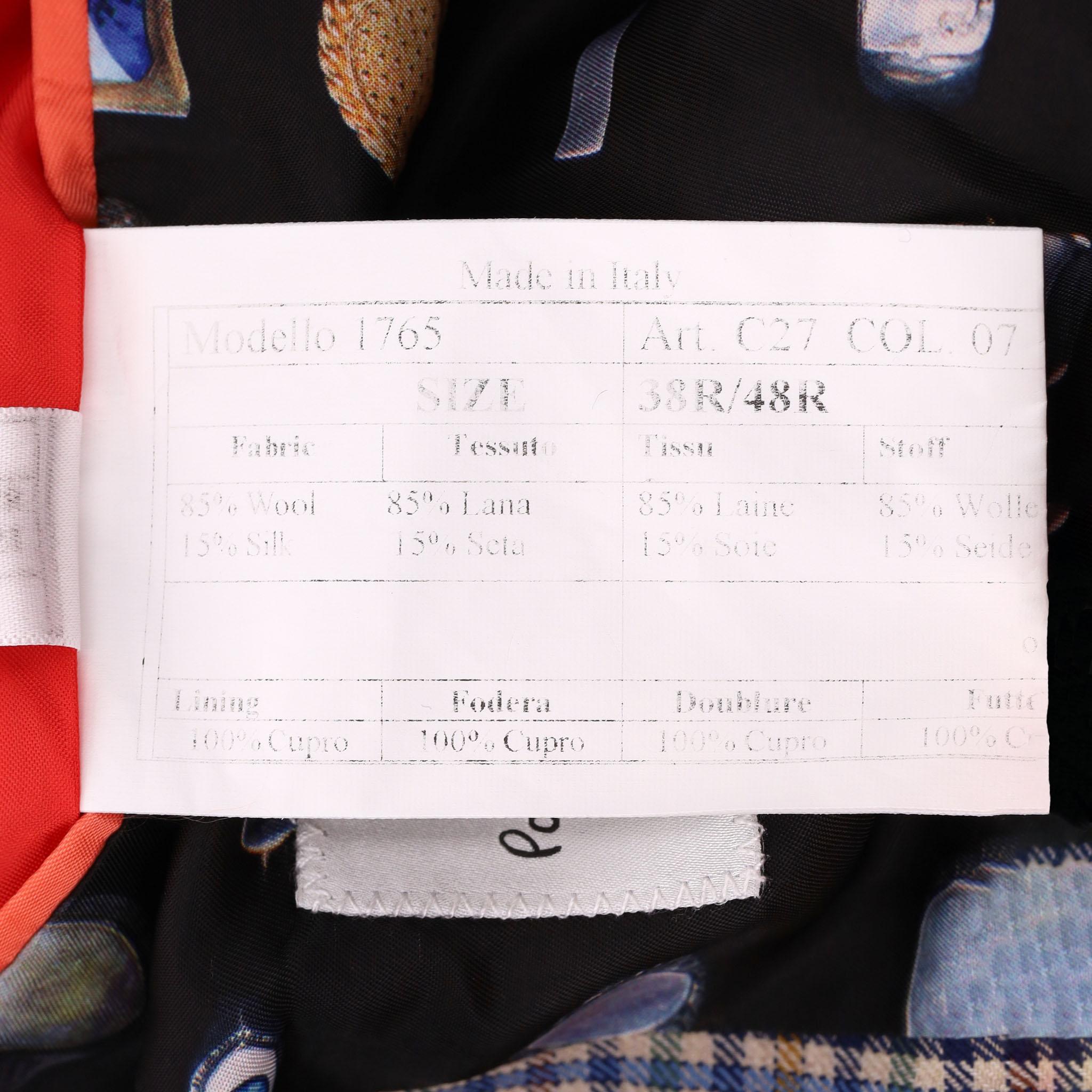 Paul Smith Wool & Silk Blend Checked Suit en venta 7