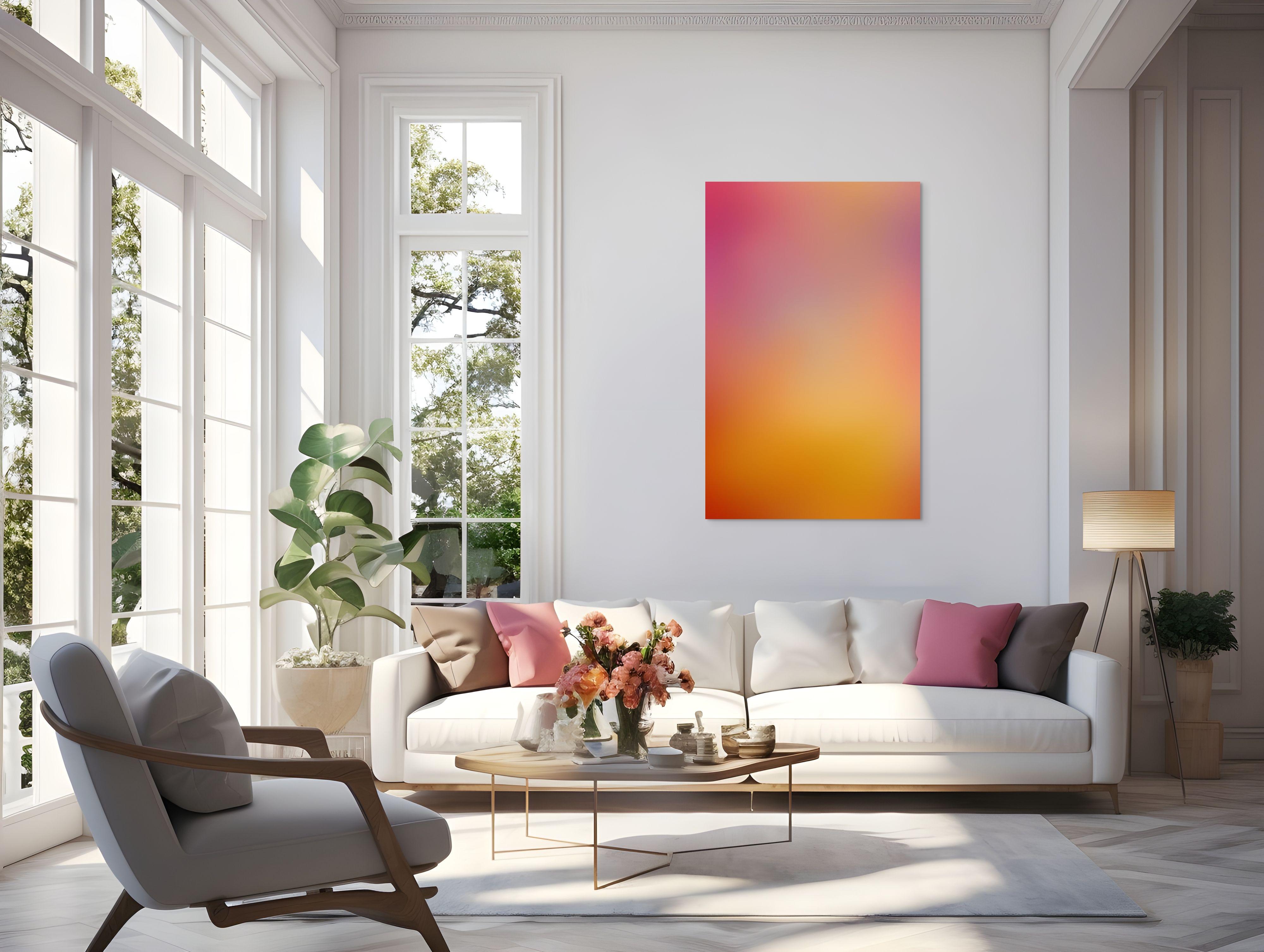 Bleed # 202173 (Photographie abstraite) - Orange Abstract Photograph par Paul Snell