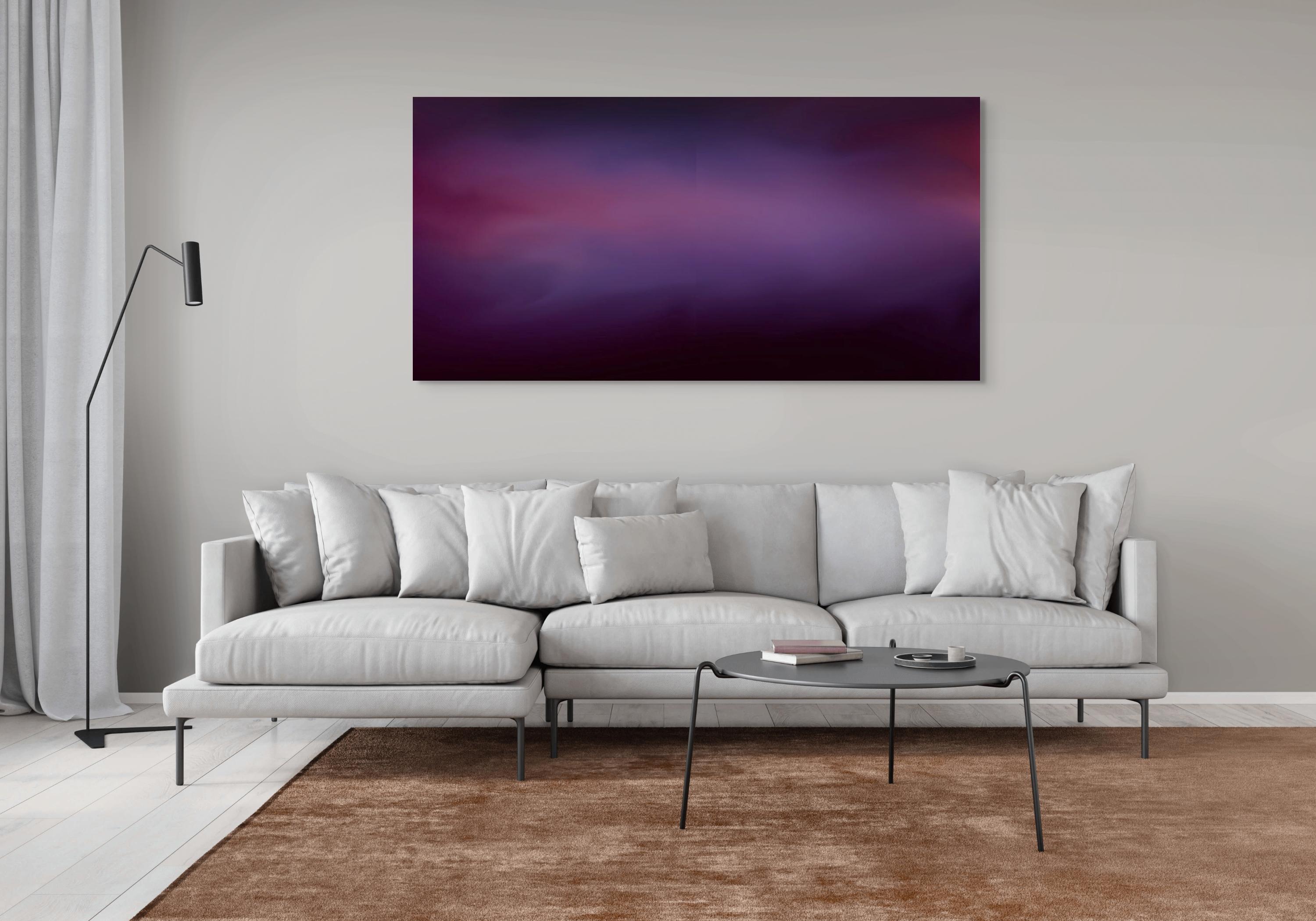 Breathe # 202501 (Photographie abstraite) - Violet Abstract Photograph par Paul Snell