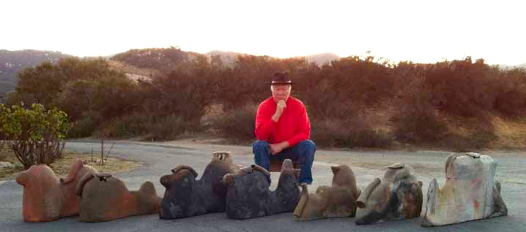 Vase en grès California Studio de Phil Cornelius pour le feu d'artifice anthracite en vente 2