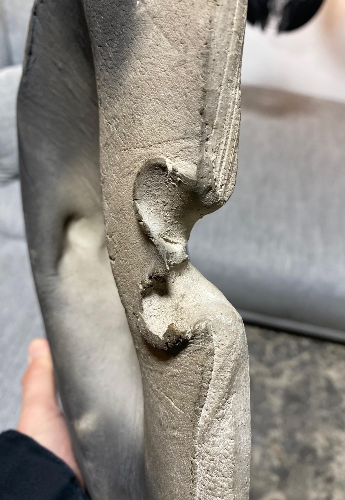 Paul Soldner Große Mid-Century Pottery Raku Slab Charger Wandrelief Skulptur im Angebot 11