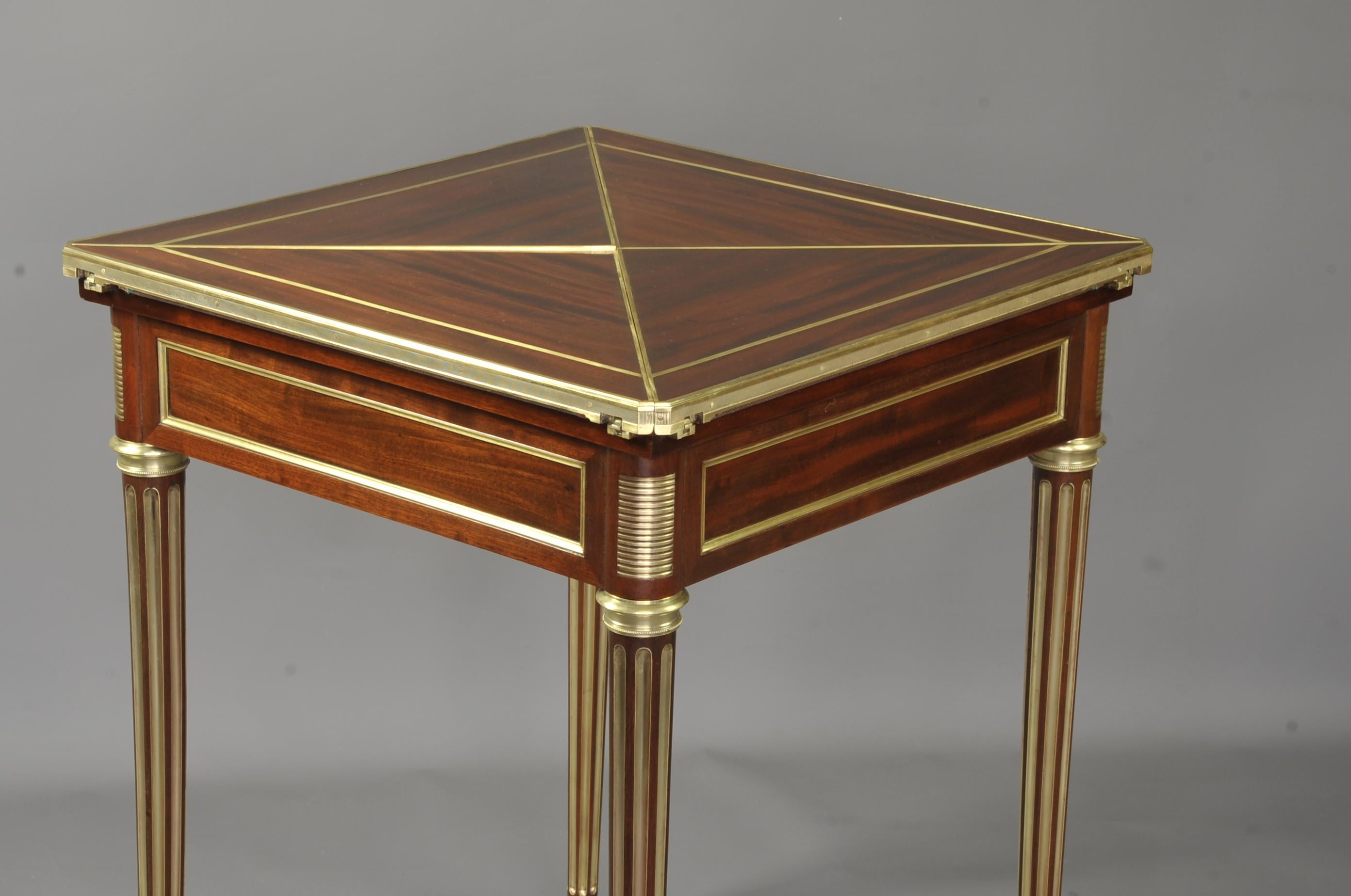 Paul Sormani (1817-1866) - Table de jeux Louis XVI en vente 4