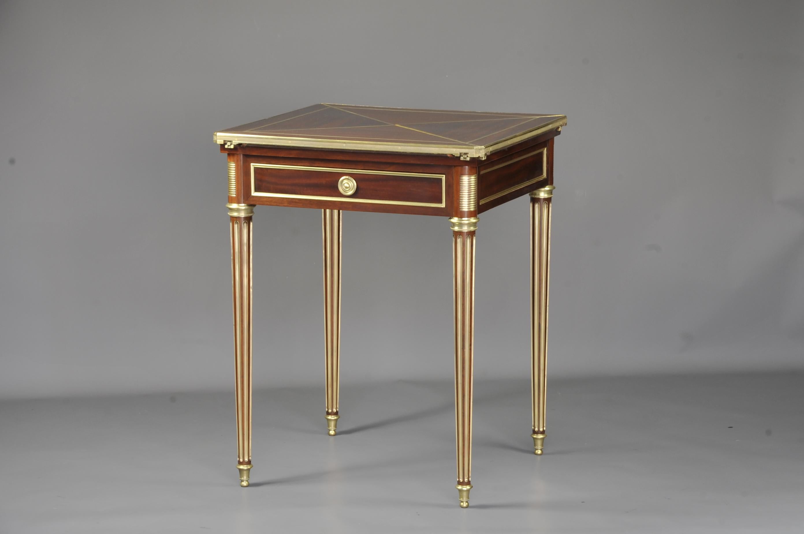 Paul Sormani (1817-1866) - Louis XVI Spieltisch im Angebot 5