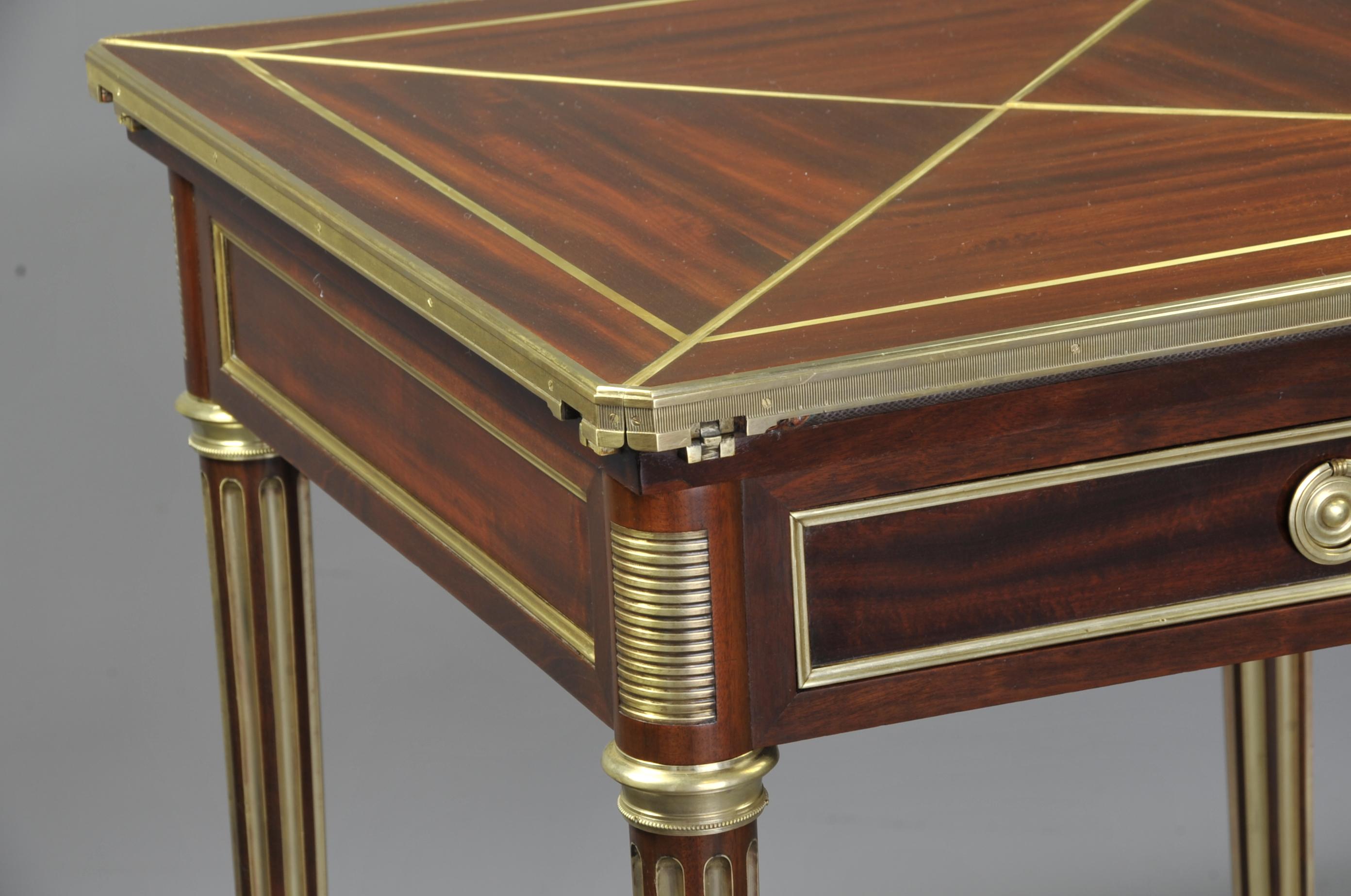 Marquetry Paul Sormani '1817-1866', Louis XVI Games Table For Sale