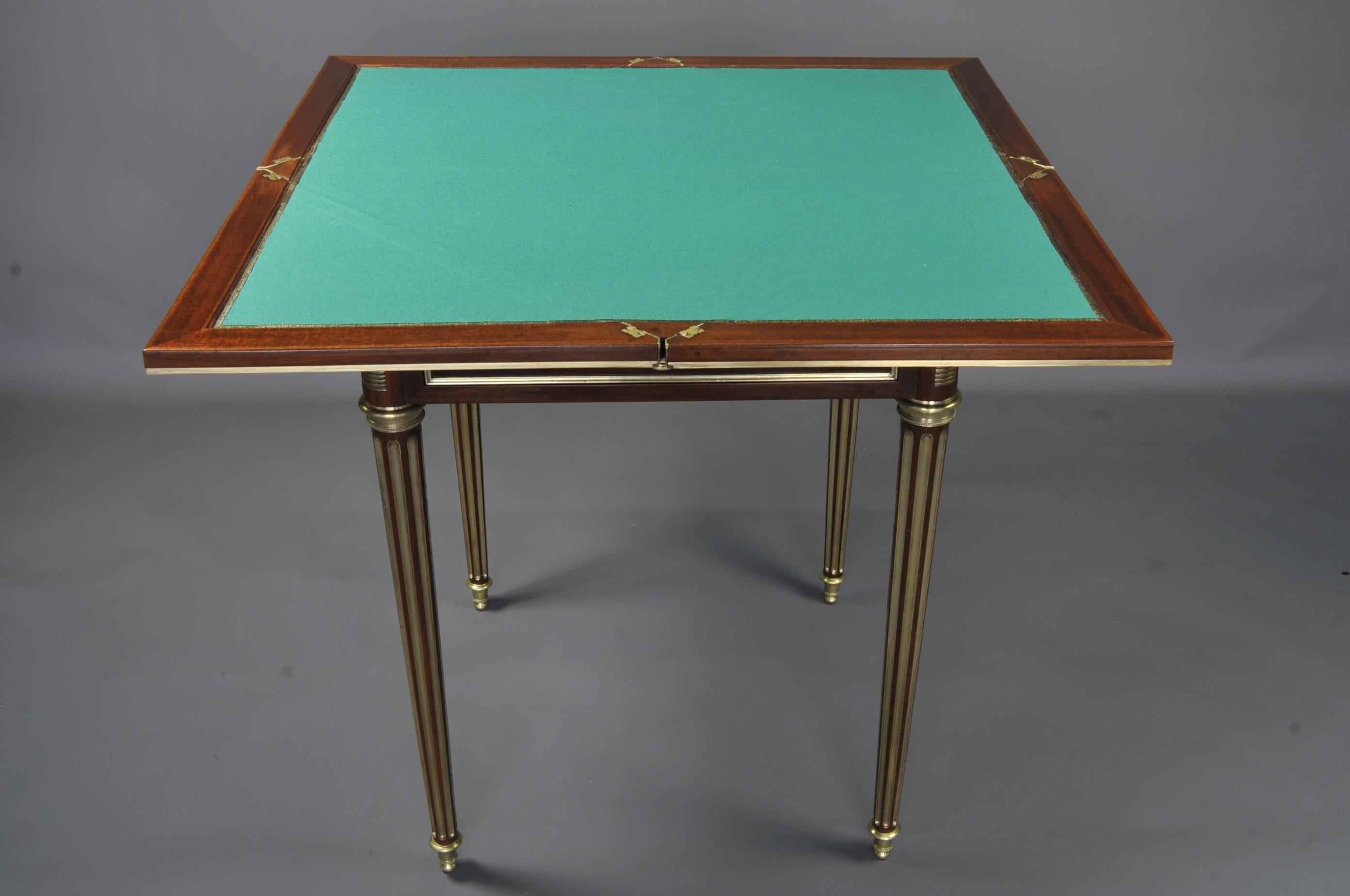 Paul Sormani (1817-1866) - Louis XVI Spieltisch (Mahagoni) im Angebot