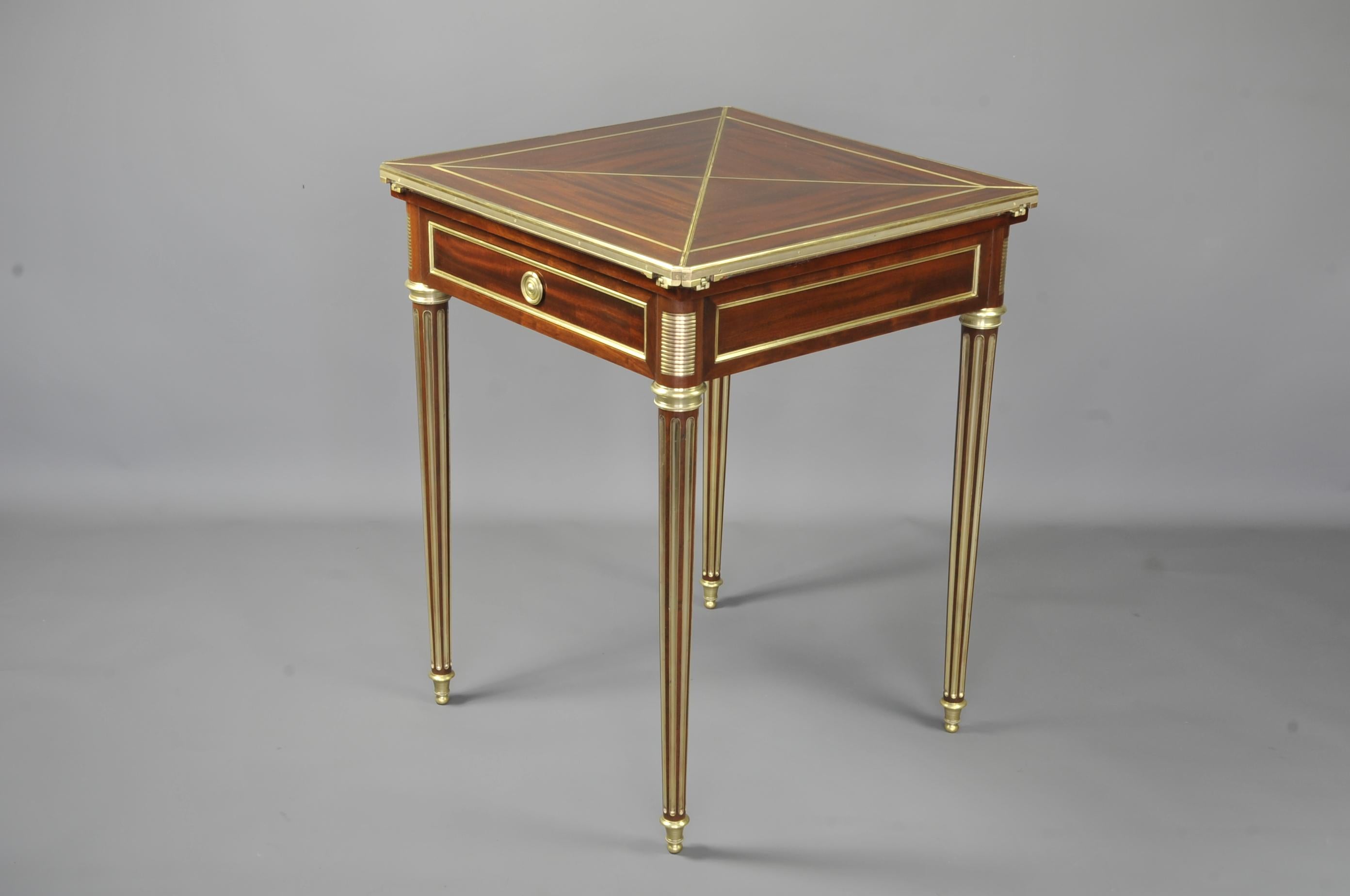 Paul Sormani (1817-1866) - Louis XVI Spieltisch im Angebot 1