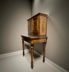 Paul SORMANI (1817-1877) Bonheur de Jour in Marqueterie Stampigliato