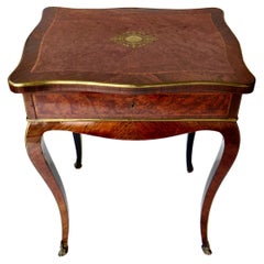 Paul Sormani French Dressing Table Amboyna Veneer (Rare). Circa 1870