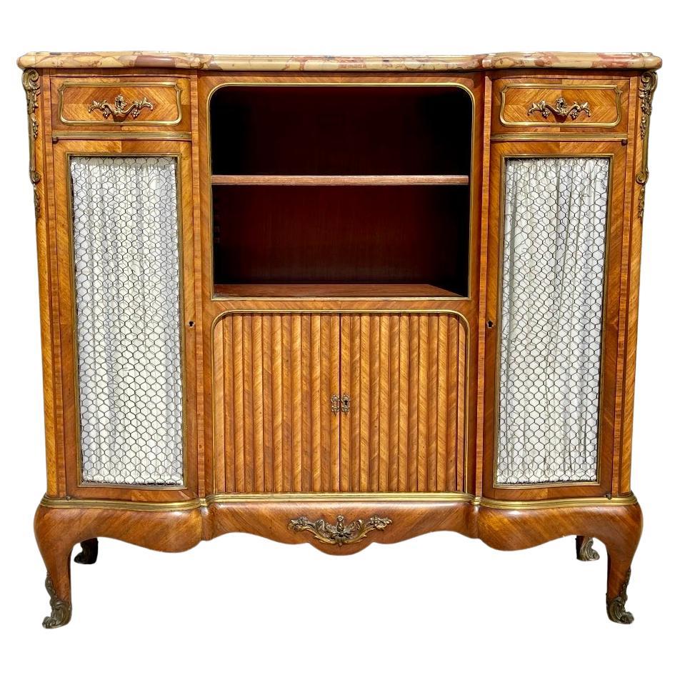 Paul Sormani - Louis XV Style Marquetry Support Cabinet For Sale