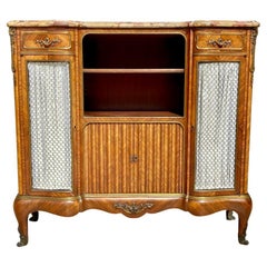 Antique Paul Sormani - Louis XV Style Marquetry Support Cabinet