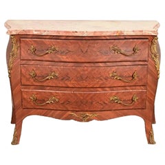 Paul Sormani Style French Provincial Louis XV Kingwood Commode  Circa 1920s