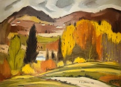 Vintage Fall landscape, Quebec