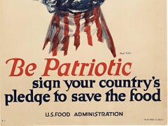 Originale "Sii patriottico  firma l'impegno del tuo paese per salvare il cibo".