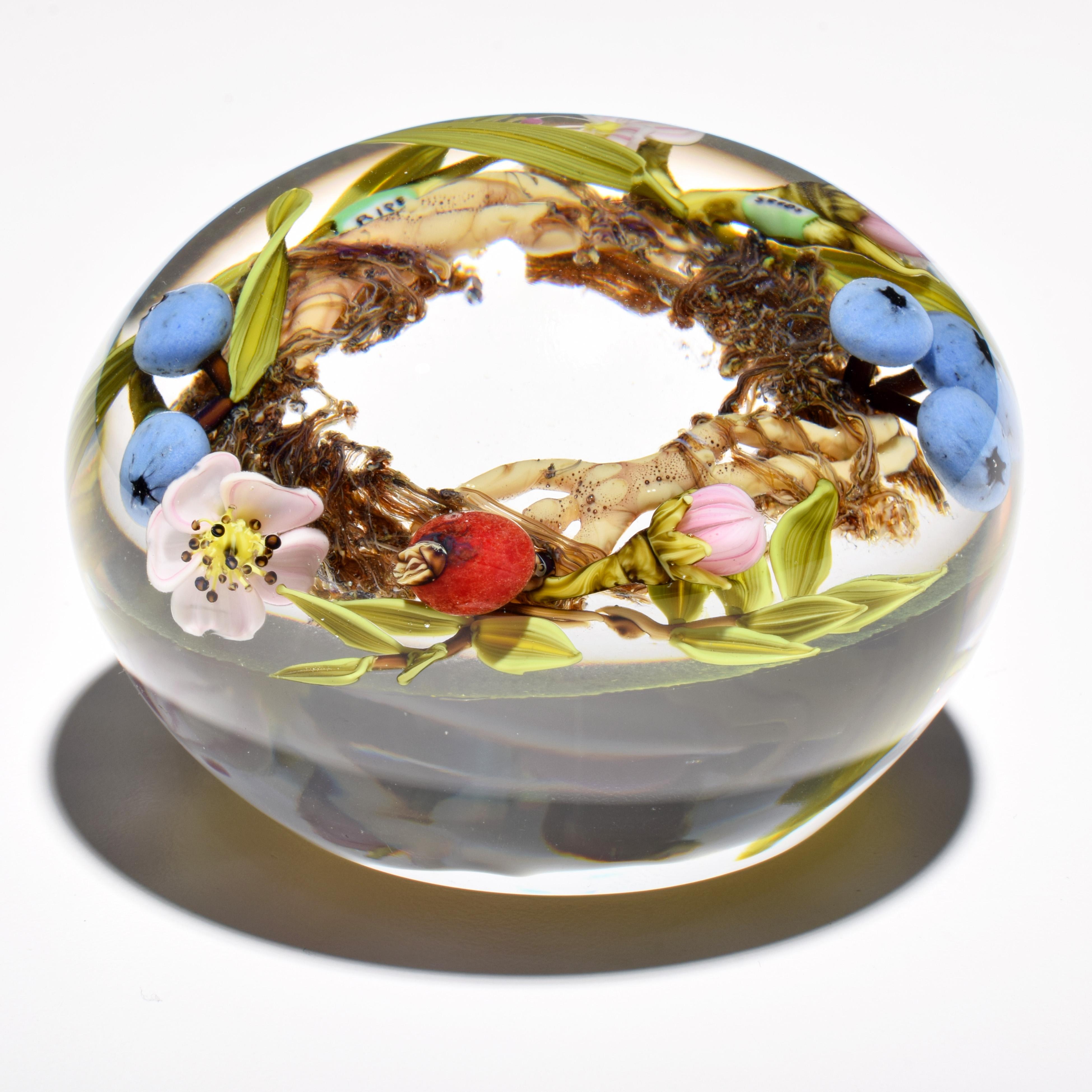 Additional Information: Provenance: Private Collection, Palm Beach, Florida.

Marking(s); notes: signed

Country of origin; materials: USA; lampwork glass, polished clear glass