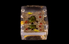 Paul Stankard and Rick Ayotte Signed Blown Glass Experimental Sea Life Turtle