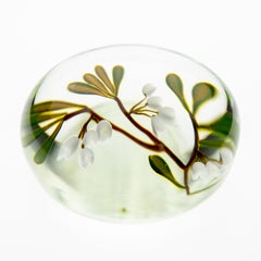 Paul Stankard Glass Paperweight Fine Art Experimental Unique piece