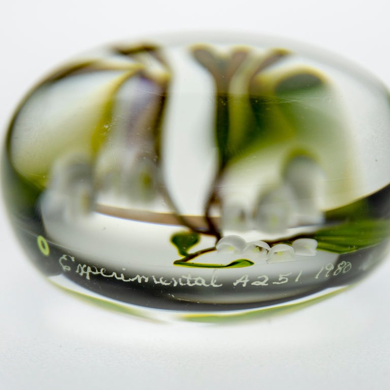 Paul Stankard Paul Stankard Glass Paperweight Fine Art Experimental