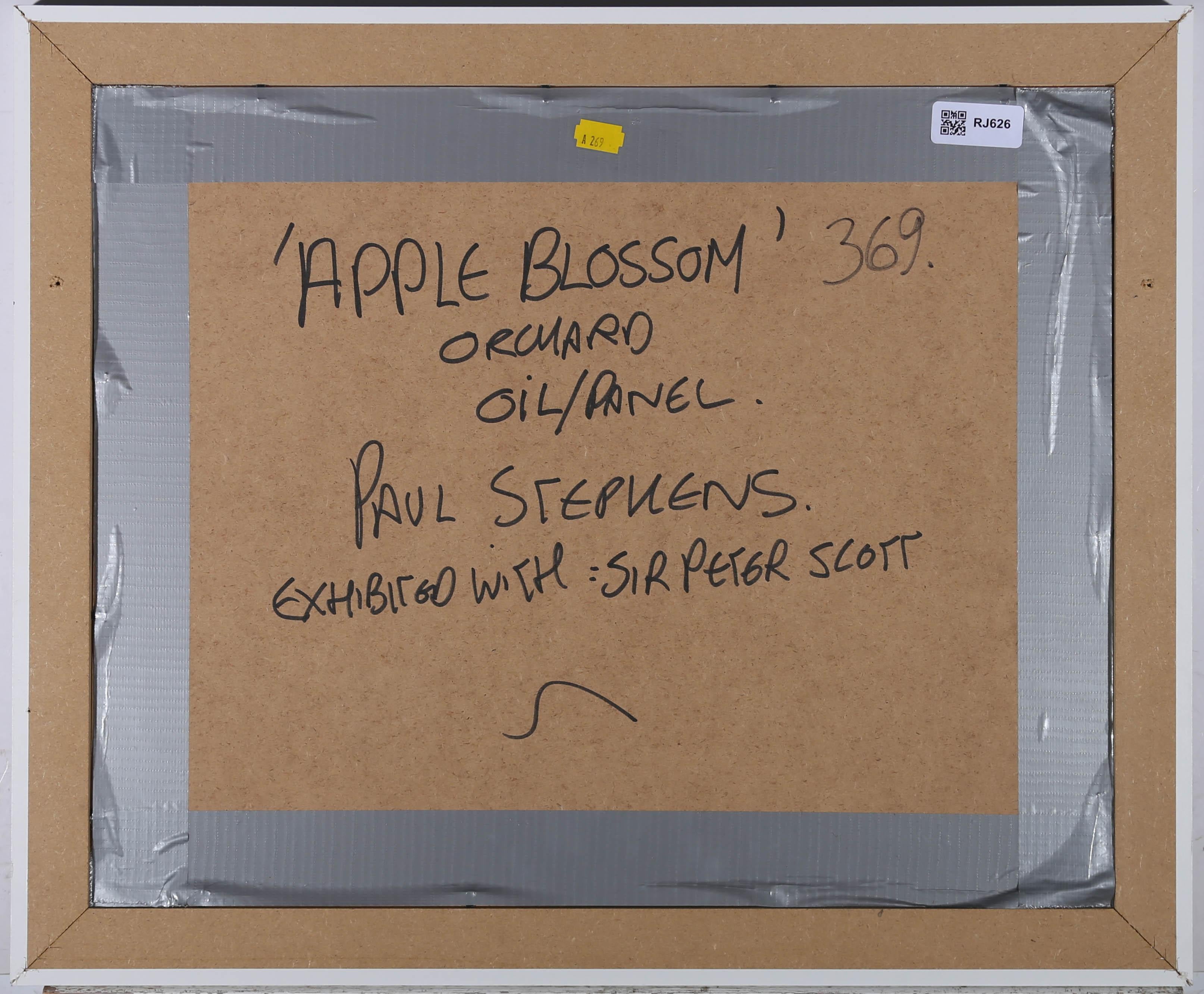 Paul Stephens (b.1957) - Signed Mid 20th Century Oil, Apple Blossom Orchard 1