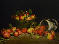 The Forager – Contemporary Still Life Painting of Apples