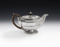 Paul Storr, A George III Teapot Made in London in 1810 by Paul Storr