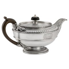 Paul Storr, A George III Teapot Made in London in 1810 by Paul Storr