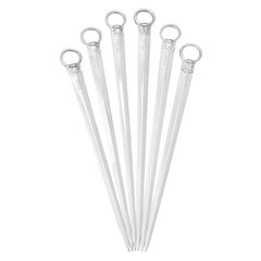 Paul Storr Antique Set of Six Sterling Silver Meat Skewers