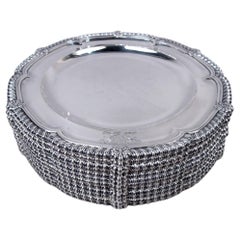 Paul Storr Georgian Regency Sterling Silver Dinner Plates, 1810