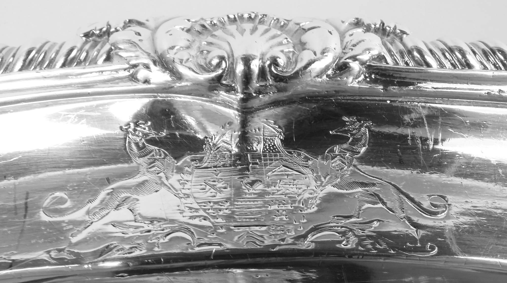 Georgian Paul Storr Platter from Historic Duke of Hamilton Service, 1808 For Sale