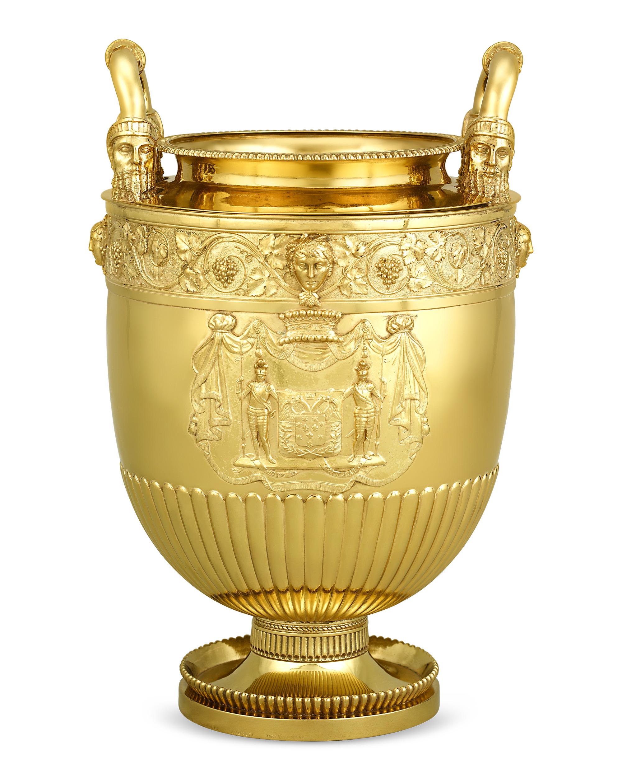 Neoclassical Paul Storr Silver-Gilt Wine Coolers
