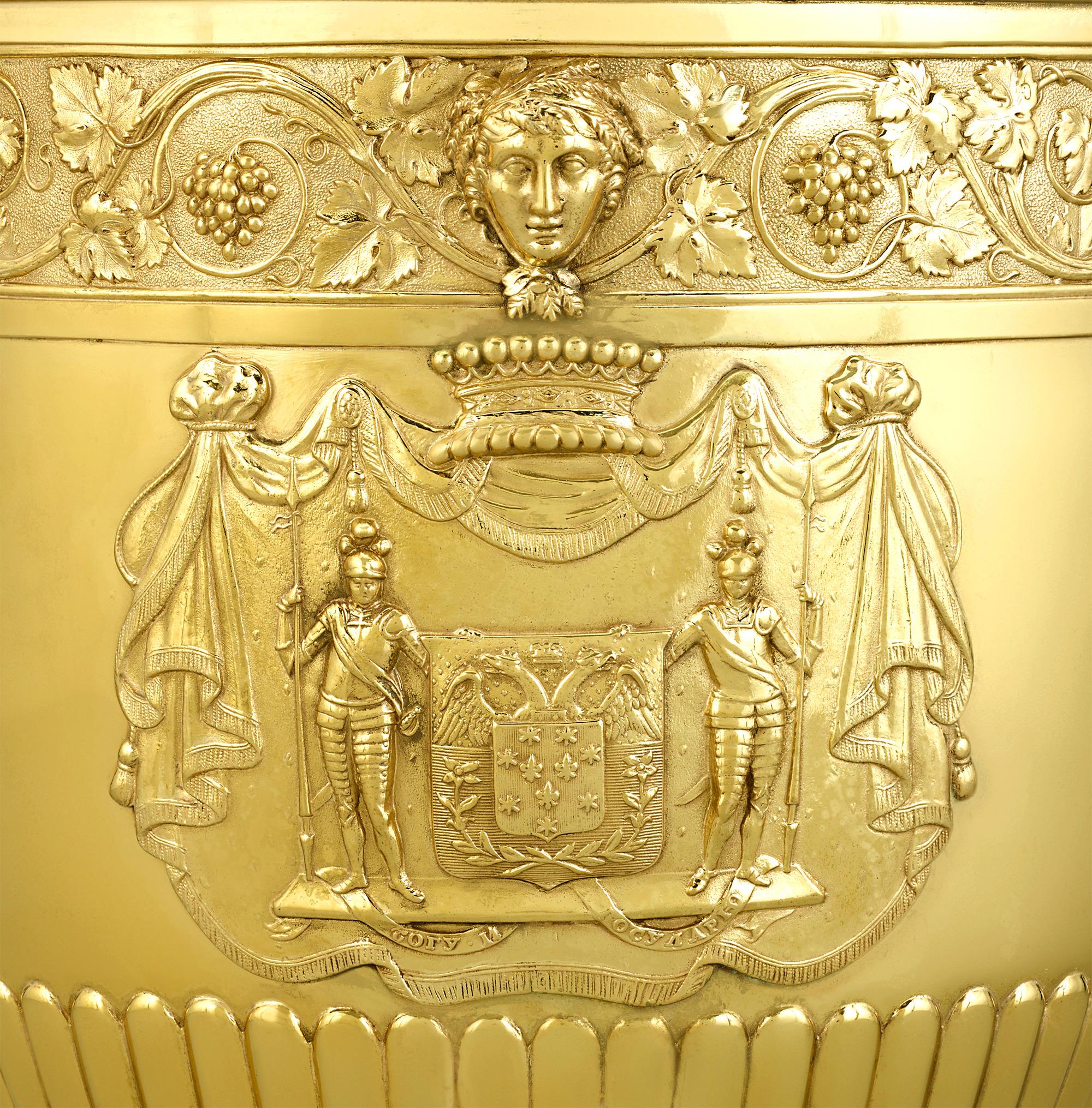 English Paul Storr Silver-Gilt Wine Coolers